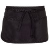 Fame 3 Pocket Waist Apron F9-34"L X 23"W - 65/35 Poly/Cotton Twill - Waitress/Waiter Apron - One Size Fits Most - Unisex (One Size, Black Pinstripe)