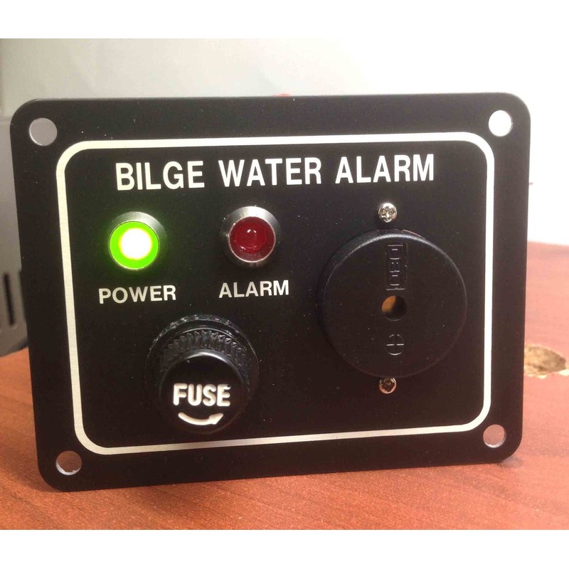MARINE BOAT BILGE ALARM PUMP SWITCH ALUMINUM PLATE 3.25" by