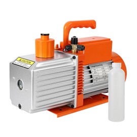 EliteEdge Vacuum Pump 120V 5CFM 1/2HP Single-Stage with Oil Bottle - Safe & Built to Last, Versatile Application for Ac, Automotive, Resin Degassing, Refrigeration Maintenance & Vacuum Packaging