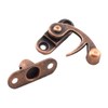 Antique Right Hook Hasp Latch Retro Swing Horn Lock Clasp