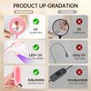 AORAEM LED UV Nail Lamp: Double-Headed Gooseneck U V Lamp