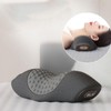 Heated Neck Support Pillow Massaging Memory Foam Breathable Cylinder Heated