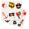 com-four® 96 x Temporary Pirate Tattoos for Children - Decal