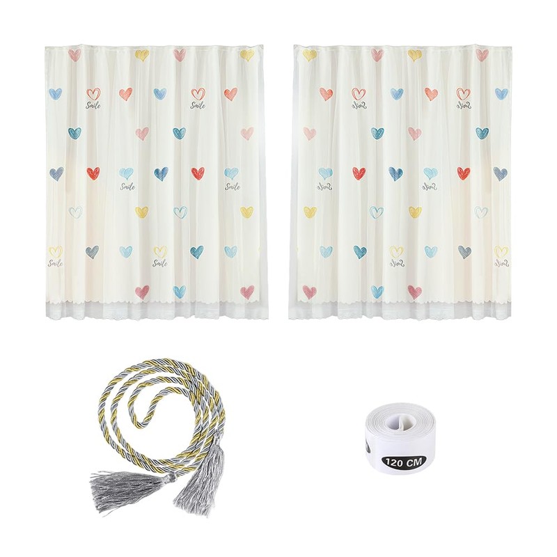 2pcs Bottom Bunk Bed Curtains Mid-Sleeper Tent Canopy Nets Blackout