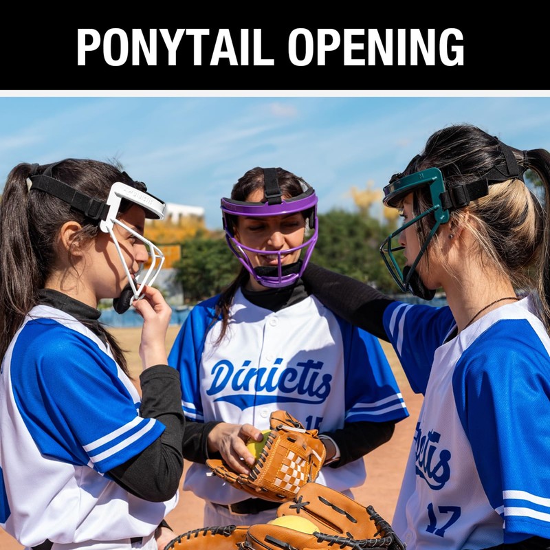 Dinictis Softball Face Mask, Lightweight, Comfortable, with Wide Field Vision,