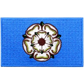 EmbTao Yorkshire Flag Patch Embroidered Applique Iron On Sew On Emblem