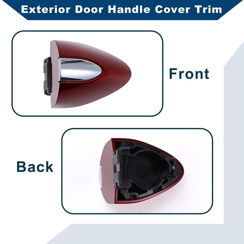 X AUTOHAUX No.13597113 Exterior Door Handle Cover Trim for Buick