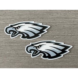 2x Philadelphia Eagles Car Bumper Laptop Vinyl Die Cut Stickers Decals - 2x Eagles Round Shape
