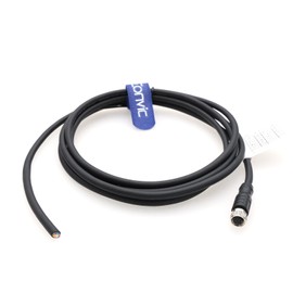 M8 Cable 8 Pin A Code Female to Open Aviation Sensor Cable Waterproof Shielded Electrical Cable for Industrial Automation Control Fieldbus Module Device Network 2m