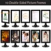 Double Sided Standing Picture Frames, 4x6 Inch 2 Sided Pedestal