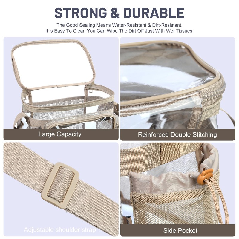 BORMELUN Clear lunch bag for work correctional officer Plastic Concerts
