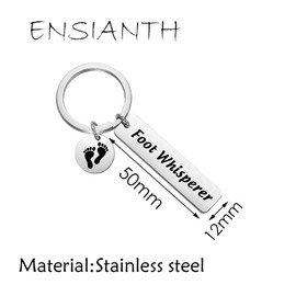 ENSIANTH Funny Podiatry Gift Podiatrist Gift Foot Whisperer Future Podiatrist Gift Foot Doctor Gift (Foot Whisperer Keychain)