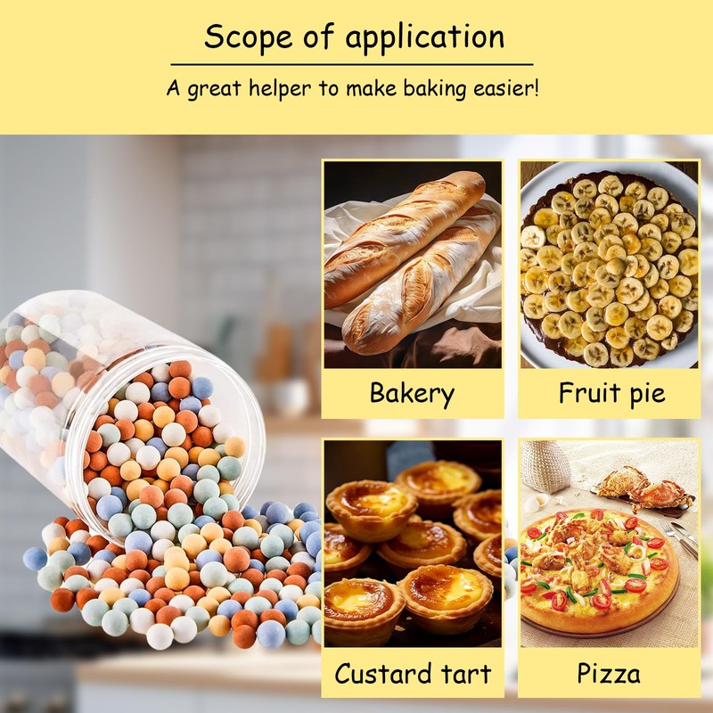 INCAUCA Pie Weights for Baking Crust, Multicolor Pie Crust Weights