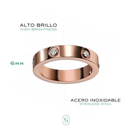 Clepsidra® Anillos para mujer de acero inoxidable resistentes con detalles elegantes. Regalos y obsequios de accesorios para mujer ideal en cumpleaños, bodas y graduaciones. Joyería, Gift jewelry.
