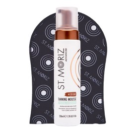 ST. MORIZ Advanced Color Correcting Self Tanner Mousse in Medium - 230ml - Color Correcting Instant Self Tanning Foam for Face & Body - Long Lasting & Streak Free Sunless Self Tanner