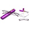 2 Packs Pocket Readers Ultra Slim Compact Tube Reading Glasses