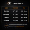 COPPER HEAL Calf Copper Compression Sleeves (1 Pair) for Training,