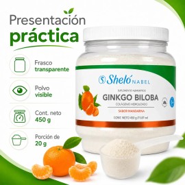 Colágeno Hidrolizado Sheló Nabel Ginkgo Biloba 450g