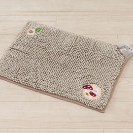 Senko My Neighbor Totoro 65608 Fluffy Totoro Bath Mat, Approx. 13.8 x 19.7 inches (35 x 50 cm), Beige, Water Absorbent, Quick Drying, Microfiber
