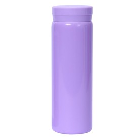 Small Thermos Flasks Stainless Steel - Cute Water Bottle, Vacuum Insulated Bottle for Hot and Cold Drinks (BPA Free, Purple, 280 ml)