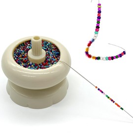 DHER Bead Spinner Bead Needles Bead Spinner Set Bead Spinner Tool Mini Plastic Bead with Bead Needle, Quick Bead, Hand Bead, DIY Beads Bracelet Necklace Accessories Tool