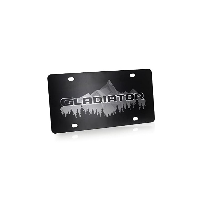 JEEP Gladiator Front Vanity License Plate - Black Powder Coated