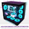 FOIFKIN PC Case - Pre-Installed 6 PWM ARGB Fan, ATX