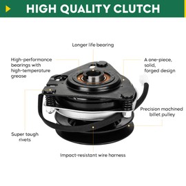 Aeagle 180505 179333 PTO Clutch for Husqvarna 583389701 532180505 539133076 421612 532179333, for LT1840 LT18400 GT23540 GT2354 CTH126 CTH19530 CTX9000 CTX9500 Simplicity 2690782 2690783 2690829