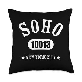 SOHO 10013 NEW YORK CITY / NYC Athletic Design Throw Pillow