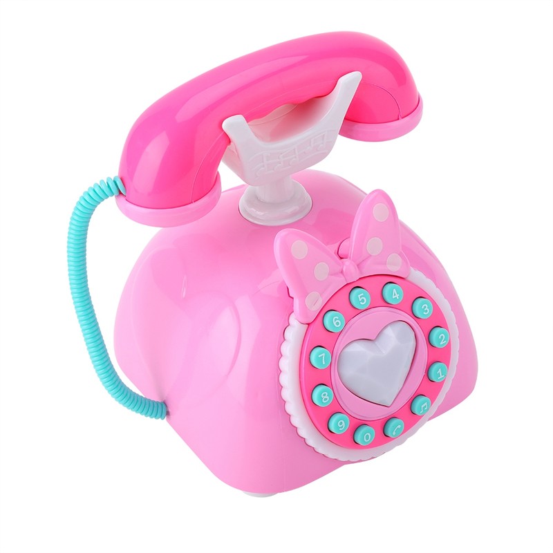 Bilingual Musical Telephone Baby Children Educational Development Pretend Play Toy