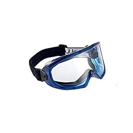 Bolle SUPBLAPSIP Platinum Anti-Scratch Lens and Fog PVC Vented Frame, Clear/Blue