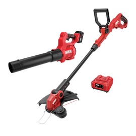 Skil SKIL PWR CORE 20 12" Pivoting Head String Trimmer, and 420 CFM Leaf Blower Kit, 20-Volt Battery and Charger Included - CB1200B-13