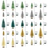 30PCS Mini Christmas Tree, Bottle Brush Trees Mini Sisal Snow