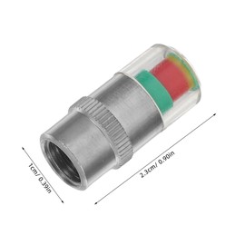 jojofuny 3sets Automobile Tire Pressure Warning Car Pressure Monitor Sensor Indicator (core) Indicator Cap Dust Cap for Universal Fitment 4pcs*3