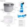 Mckkor Leak Proof Travel Denture Bath Case for Full Dentures,