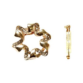 Brooch Clip, Corsage, Elegant, Swan, Graduation Ceremony, Kindergarten Entrance Ceremony, Wedding Ceremonies, Ribbon Arrangement: Gold (Dual Use Type)