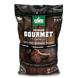 Green Mountain Grills Gourmet BBQ Pellet Blend of Black Oak, Hickory, and Mesquite - 8LB Resealable Bag