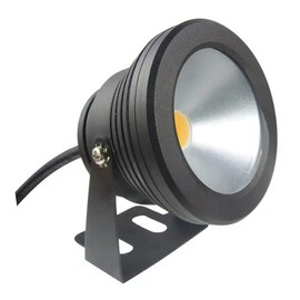 12Vmonster Waterproof LED Outdoor Spot Light Landscape Lighting IP68 12" Wiring with Aluminum Casing with Mount Bracket DC 12 Volt Low Voltage Light Bulb (Warm White)