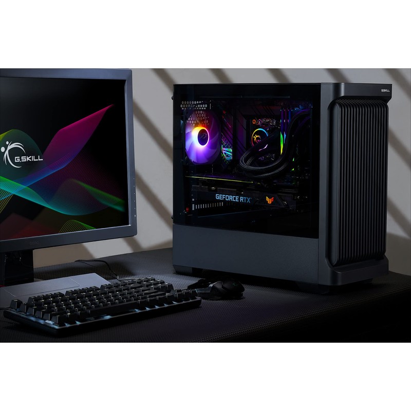 G.SKILL LT1 mATX Case with Tempered Glass Side Panel, Front