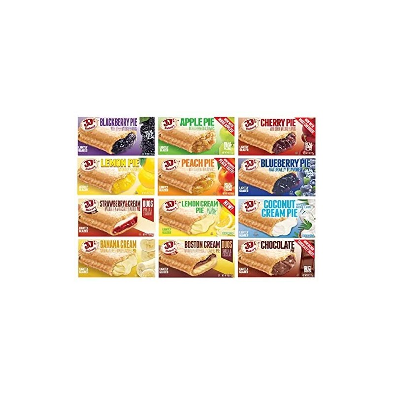 JJ's Bakery Pie Ultimate Variety Bundle of Snack Pies Kosher