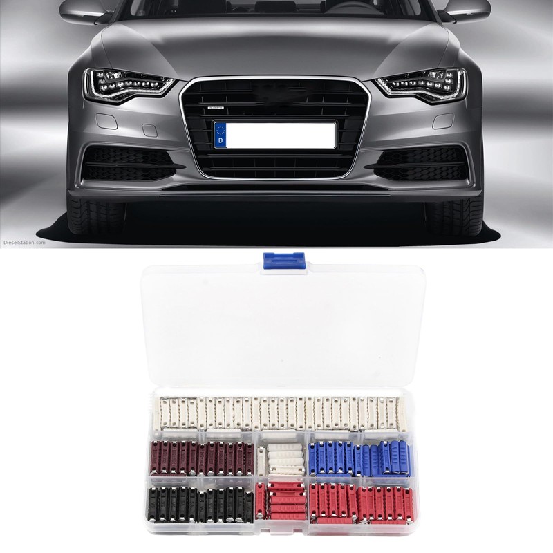 200Pcs Car Fuses European Automobile Fuses Assortment Set 5A 8A