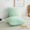 XeGe Faux Fur Throw Pillow Covers, Shaggy Fluffy Cushion Covers,