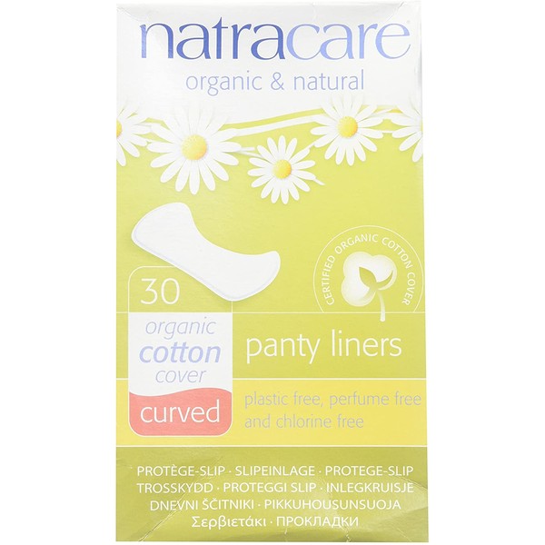 Natracare Panty Liners Curved 30 Count (2 Pack)