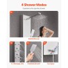 49 Brushed Stainless Steel Shower Column LED Rainfall Shower Head
