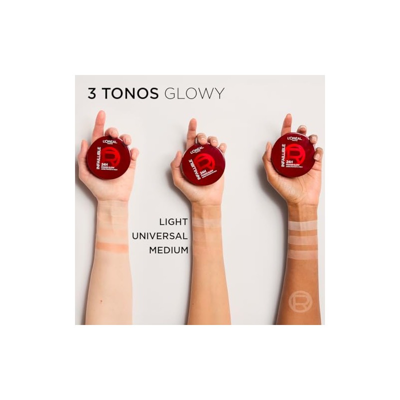 L'Oréal Paris Infallible 24h Power Glow polvo traslúcido con acabado