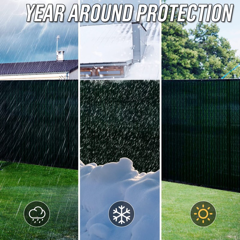 Palace World 6' x 50' Green Fence Privacy Screen Commercial