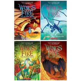 Wings of Fire Graphic Novel 4 Books Collection: 1. The Dragonet Prophecy, 2. The Lost Heir 3, . The Hidden Kingdom, 4. The Dark Secret