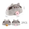 2 Pieces Cute Cat Cosmetic Bag, Plush Cosmetic Bag, Large