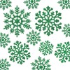 36pcs Christmas Snowflake Ornaments Plastic Glitter Snowflakes Ornaments for Xmas