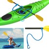 MOOCY Kayak Paddle Leash, 3-7 ft Stretchable Strap Lanyard for